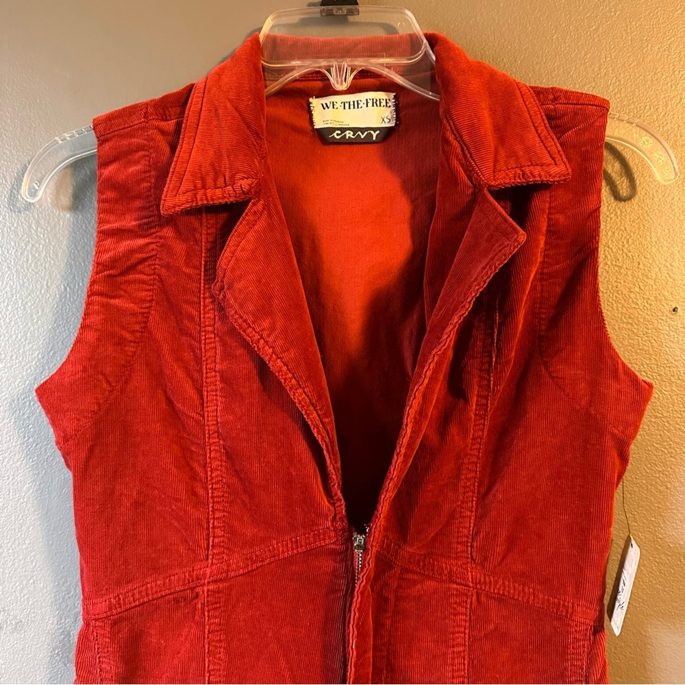 Free People CRVY Ring Alarm Red Jumpsuit NWT - Picture 5 of 8